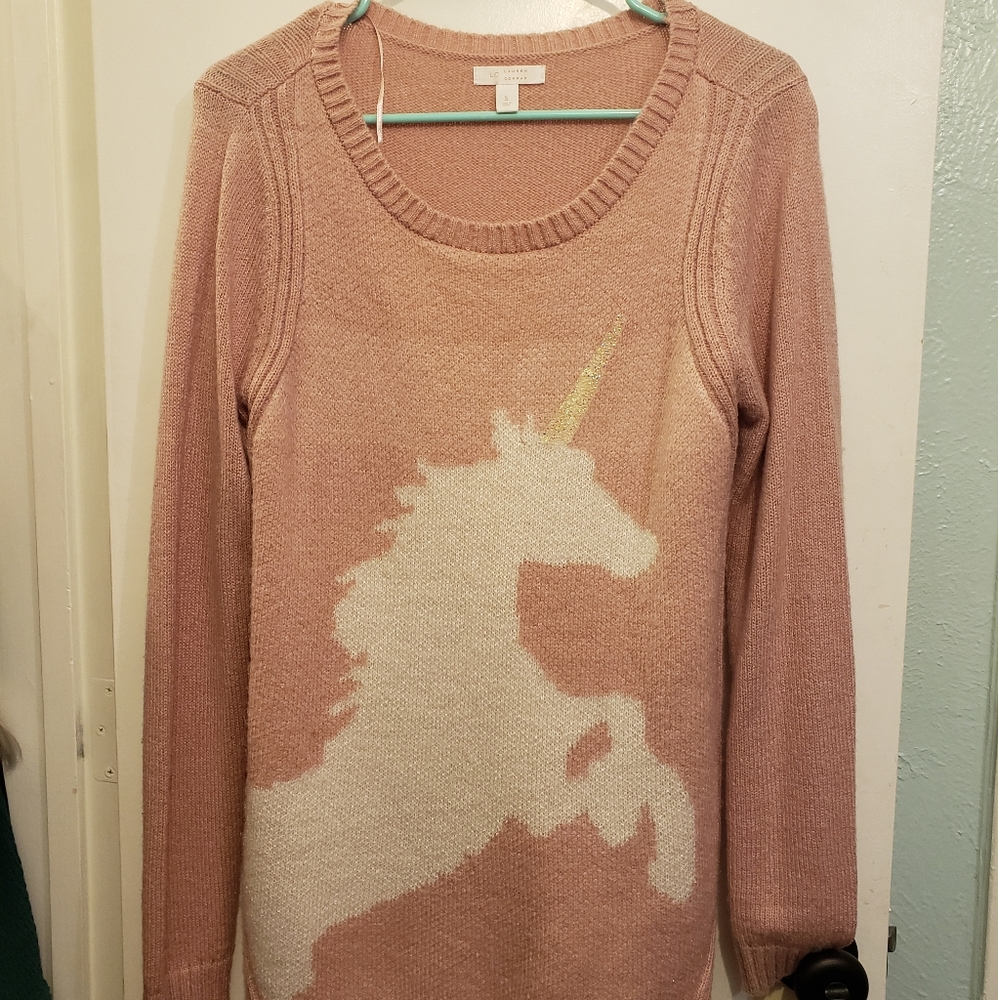 Brand new w/o tags Unicorn sweater